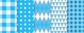 Octoberfest seamless patterns. Checkered dimond backgrounds. Vector illustration Royalty Free Stock Photo