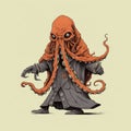 Octopus Adventures: A Comical Sci-fi Baroque Illustration