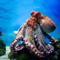 Octopus in the aquarium Royalty Free Stock Photo