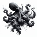 octopus black ink Royalty Free Stock Photo