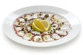 Octopus carpaccio