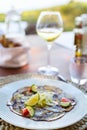 Octopus carpaccio