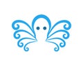 octopus creature 2 logo template