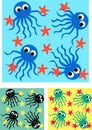 octopus children pattern seamless