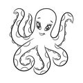 Octopus coloring book.