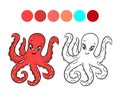 Octopus coloring book.