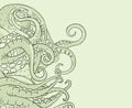 Octopus creature illustration