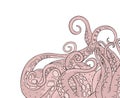 Octopus creature illustration