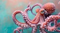 Octopus. 3D illustration. 3D CG. High resolution. Generative AI