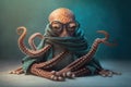 octopus doing yoga created with Generative AI technology