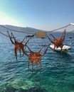 Octopus drying on the line Royalty Free Stock Photo