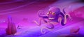 Octopus, giant underwater animal, fantasy kraken Royalty Free Stock Photo