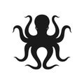 Octopus graphic icon isolated on white background