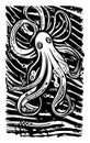 Octopus hand drawing Royalty Free Stock Photo