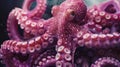 Octopus Head and Tentacles Close Up Royalty Free Stock Photo