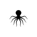 Octopus icon flat vector illustration Royalty Free Stock Photo