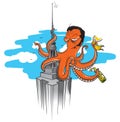 Octopus king kong