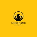 Octopus logo template Royalty Free Stock Photo