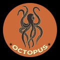 Octopus logo vector Royalty Free Stock Photo