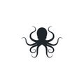 Octopus. Logo. Vector illustration Royalty Free Stock Photo