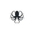 Octopus. Logo. Vector illustration Royalty Free Stock Photo