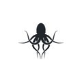 Octopus. Logo. Vector illustration Royalty Free Stock Photo
