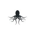 Octopus. Logo. Vector illustration Royalty Free Stock Photo