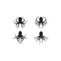 Octopus. Logo. Vector illustration Royalty Free Stock Photo