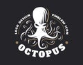 Octopus logo - vector illustration. Emblem design