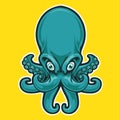 Octopus Mascot Icon Logo vector