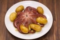Octopus with potato Royalty Free Stock Photo