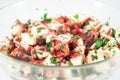 Octopus salad Royalty Free Stock Photo