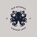 Octopus silhouette logo