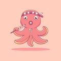 octopus with takoyaki