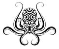 Octopus tattoo in tribal style