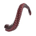 Octopus Tentacle on white. 3D illustration Royalty Free Stock Photo