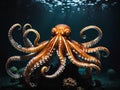 octopus tentacles in the aquarium Royalty Free Stock Photo