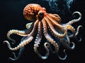 octopus tentacles in the aquarium Royalty Free Stock Photo