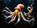 octopus tentacles in the aquarium Royalty Free Stock Photo