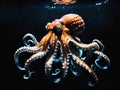 octopus tentacles in the aquarium Royalty Free Stock Photo