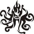 Octopus Tribal Fire