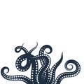 octopus vector icon illustration Royalty Free Stock Photo