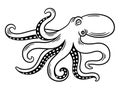 Octopus vintage illustration