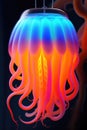 Octopuses are sea animals famous is natural flame. Ai generated.