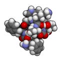 Octreotide molecule, chemical structure