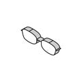 ocular glasses optical isometric icon vector illustration