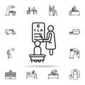 oculist icon. Hospital icons universal set for web and mobile