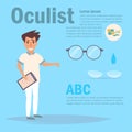 Oculist Vector. Cartoon. I