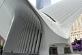 Oculus building, detail - entrance side, in Lower Manhattan, New York