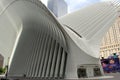 Oculus building, detail - entrance side, in Lower Manhattan, New York